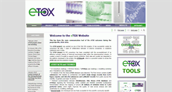 Desktop Screenshot of etoxproject.eu